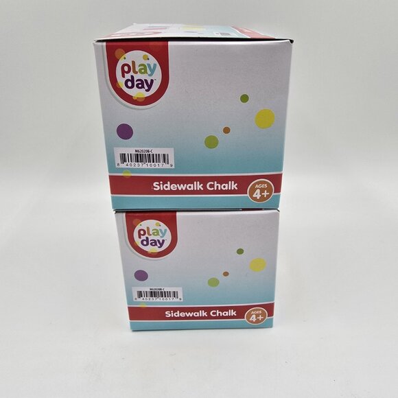 Play Day Sidewalk Chalk Set Includes 20 Pieces Chalk Assorted Colors - Lot of 2 - Picture 3 of 6